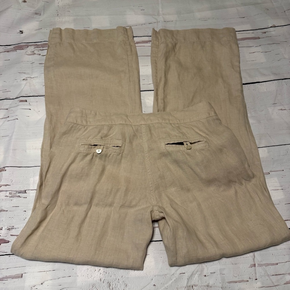 J. Crew Beige Linen Drawstring Joggers - Picture 5 of 8